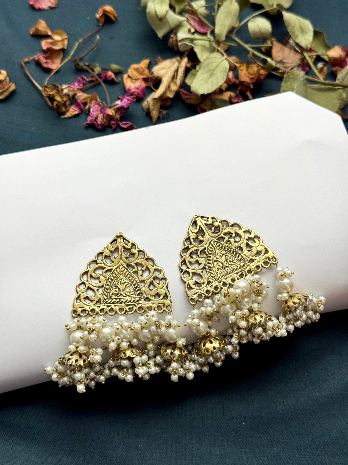 Boho Tribal Statement Earrings | Antique Finish Ethnic Drop Earrings for Women
