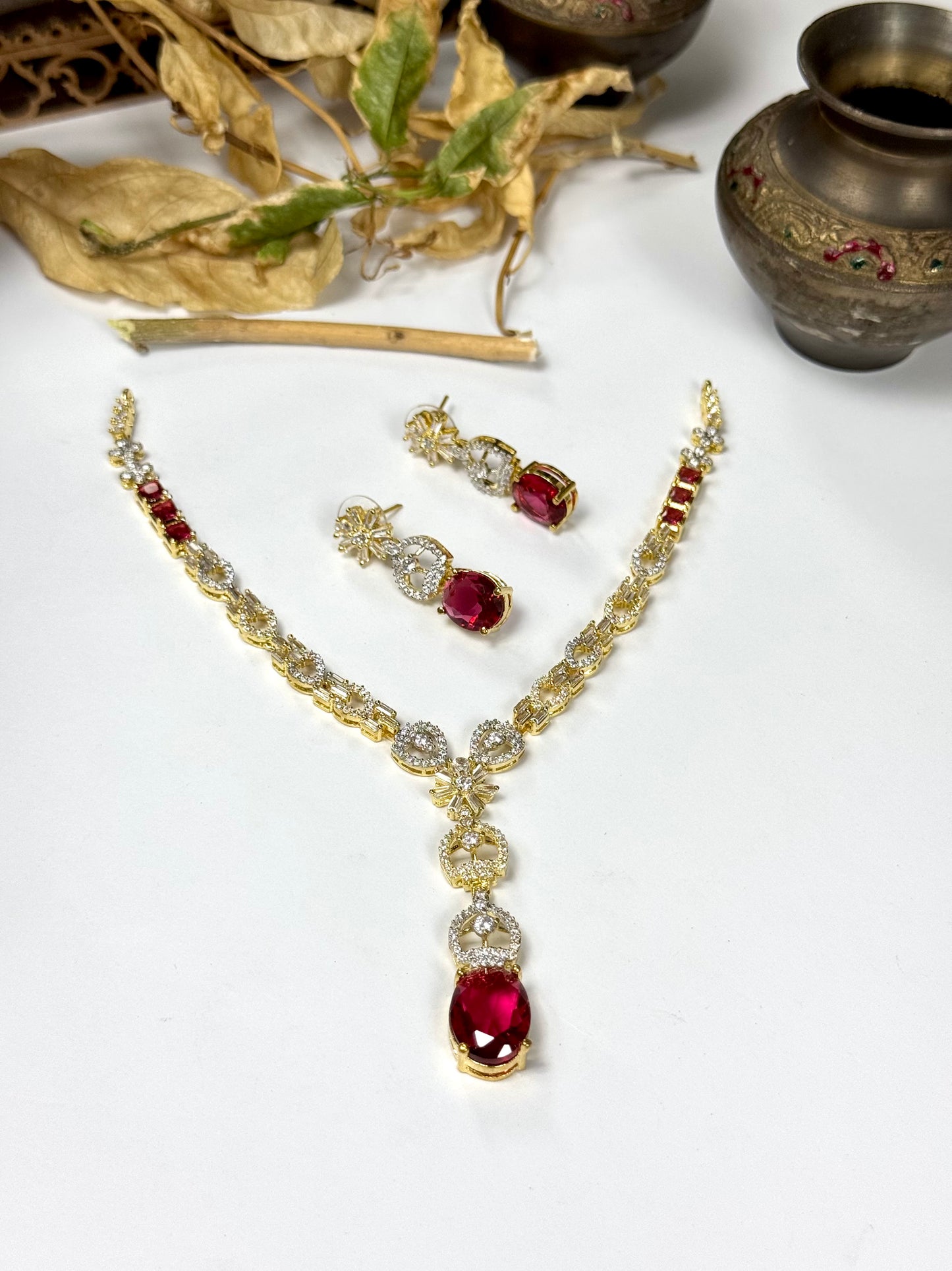 American Diamond 1 karat set