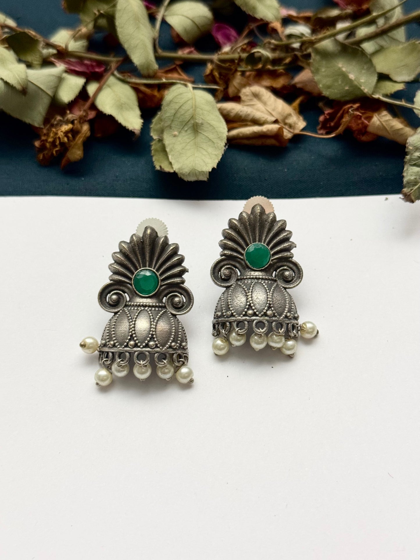 Premium Brass made Oxidised Earrings