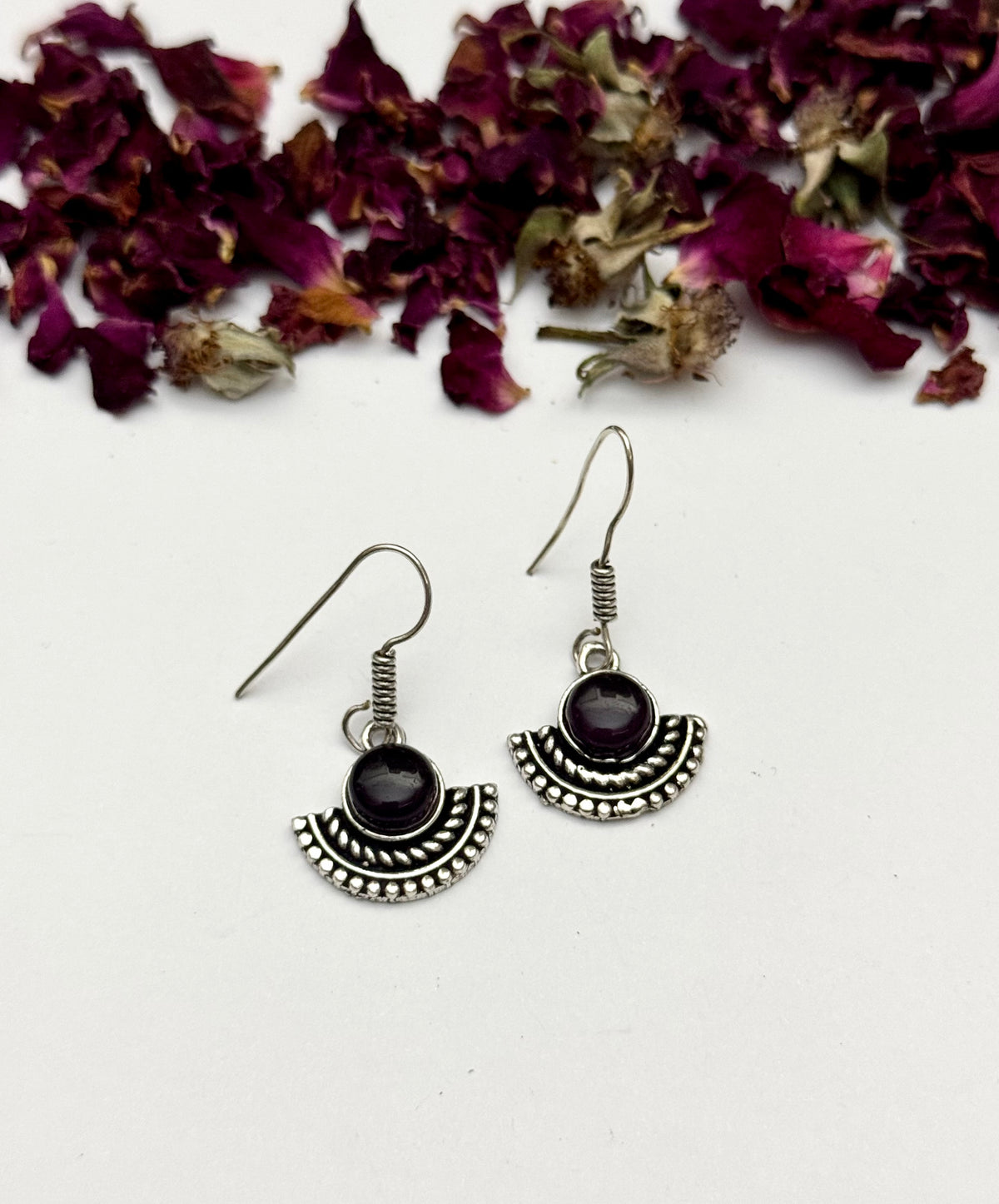 Premium Brass made Oxidised Mini Earrings