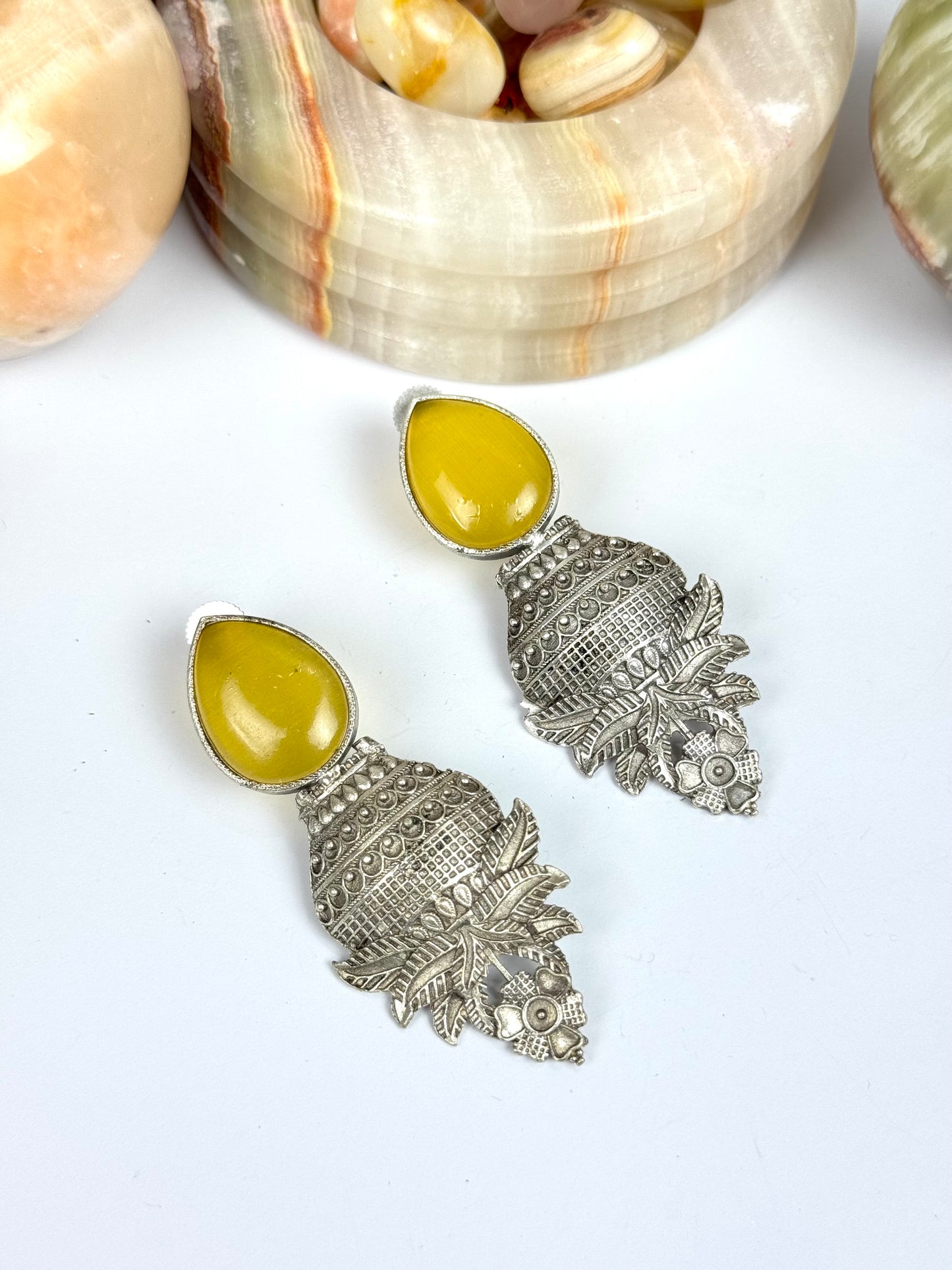 Premium Brass made Oxidised Earrings