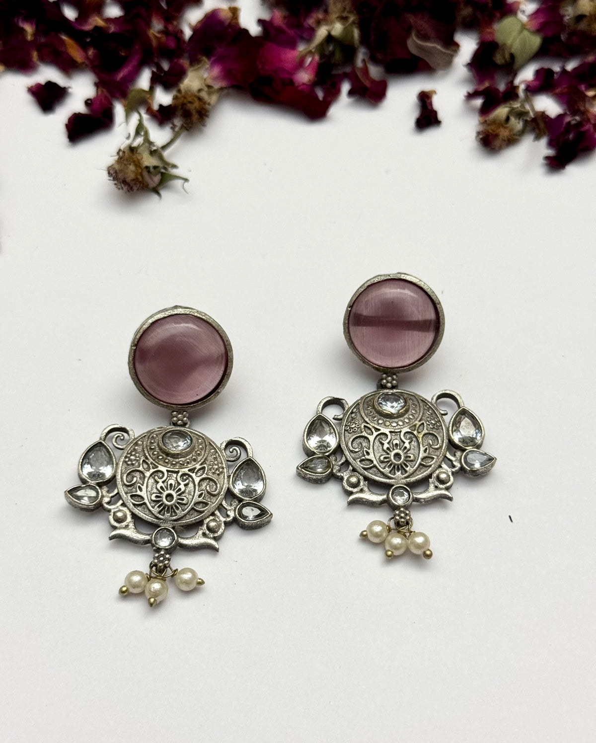 Premium oxidised Brass made Earrings