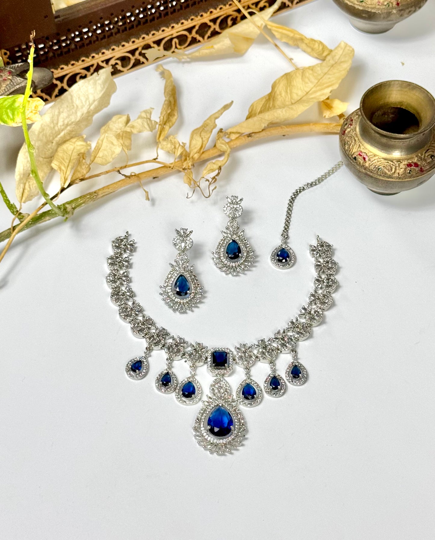 American Diamond 1 karat Necklace sets