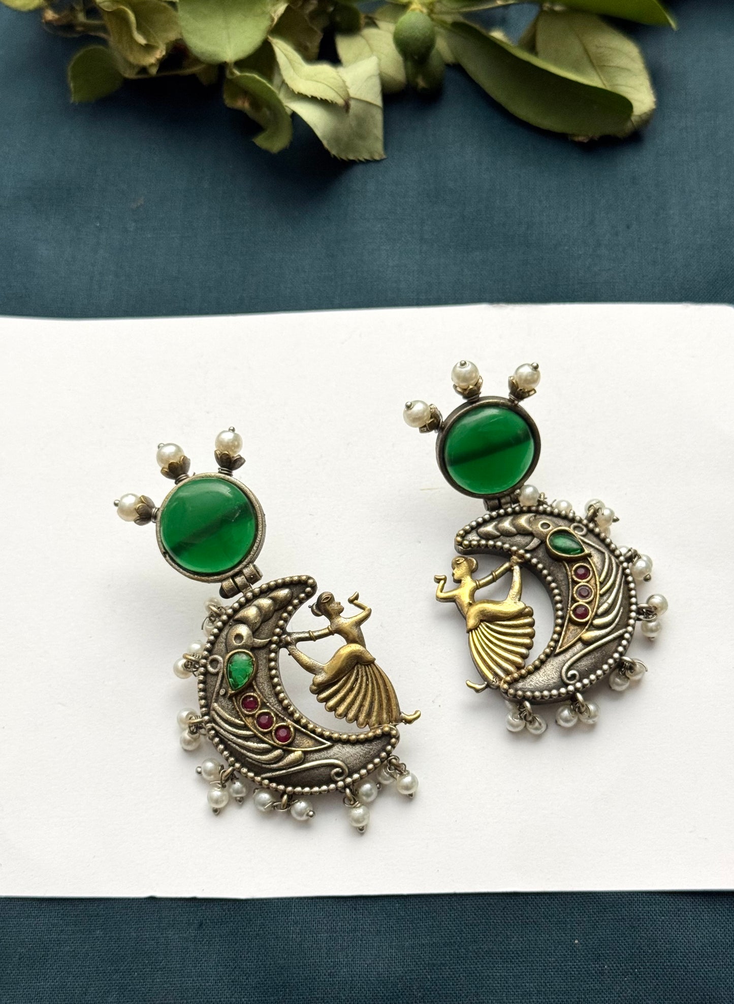 Premium Oxidised Eliana Earrings