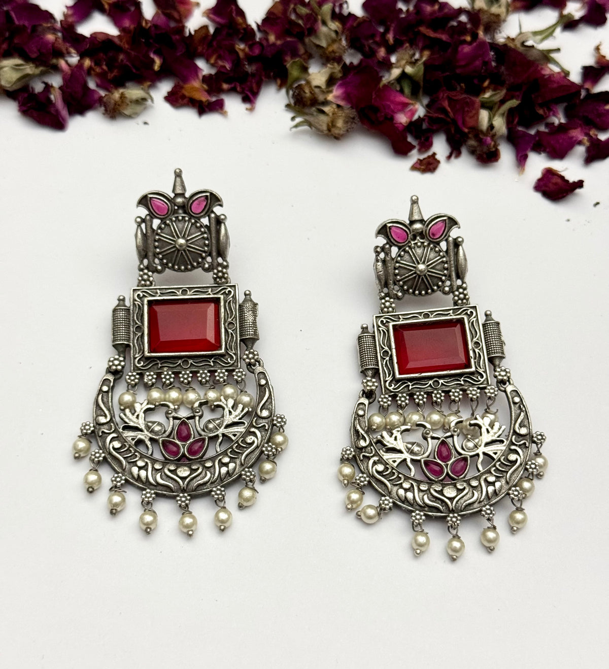 Premium oxidised Brass made Earrings