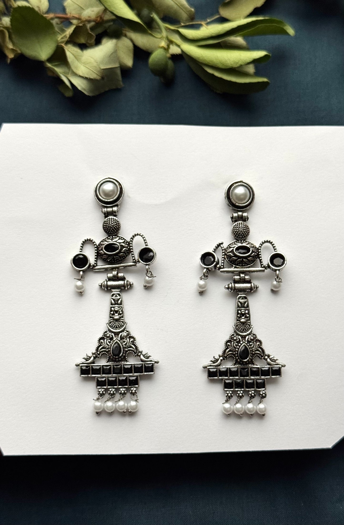 Premium Brass made Oxidised Earrings