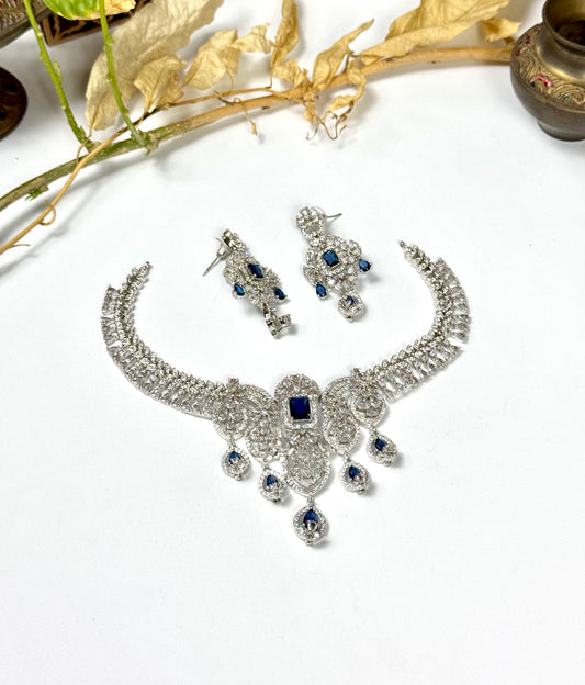 American Diamond 1 karat Necklace set
