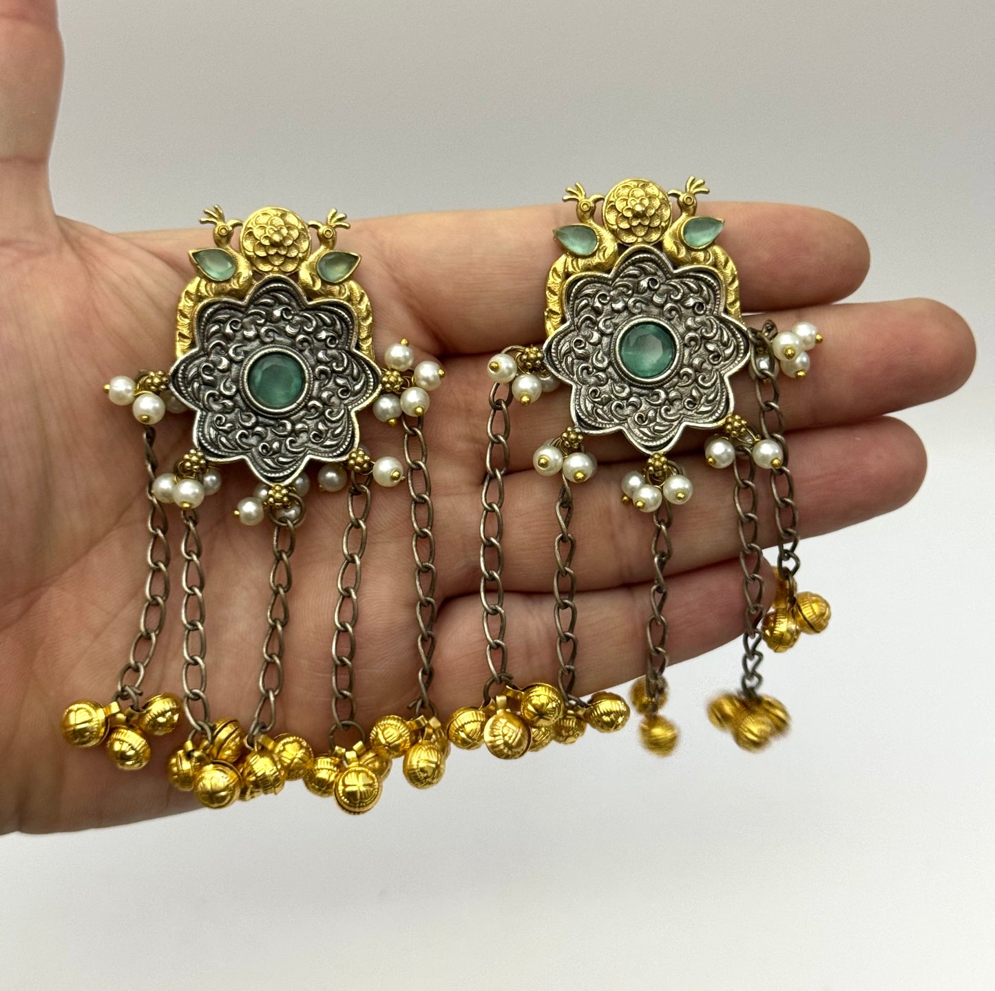 Premium Brass made oxidised Designer Earrings