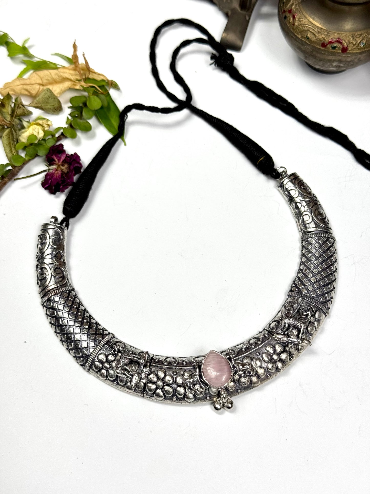 Premium Oxidised Diwar Necklace