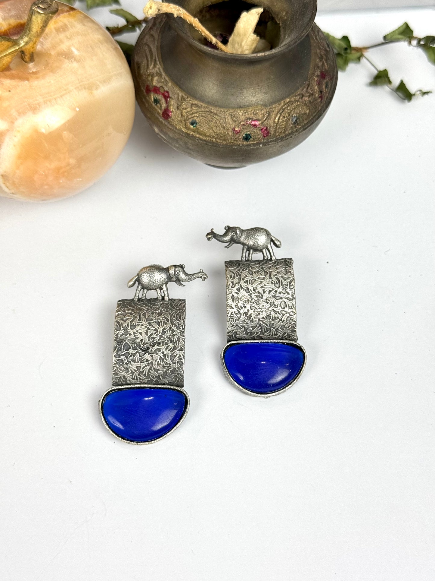 Premium Brass made Oxidised Earrings