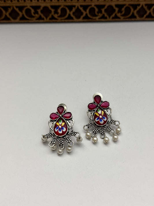 Premium oxidised Brass made Earrings