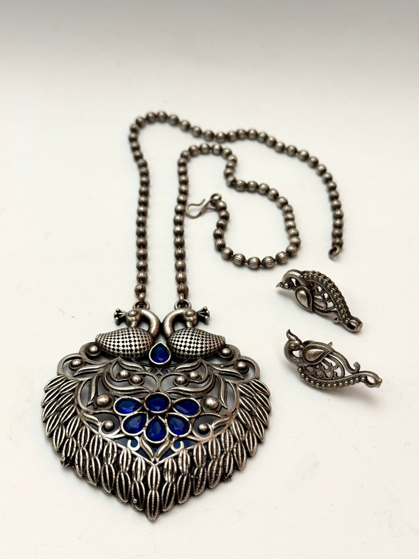 Premium oxidised Mano pendant Set