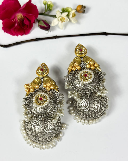 Premium Oxidised Maria Jhumka