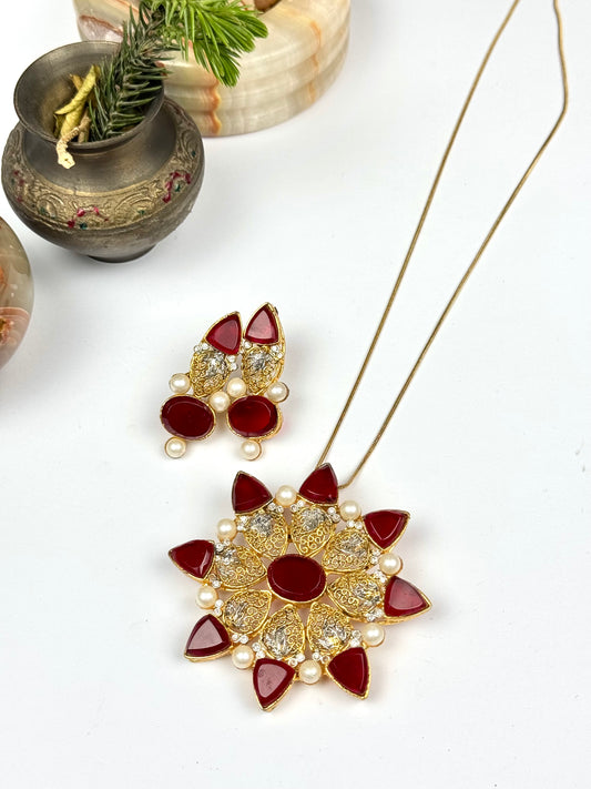 Egyptian pendant Mala set