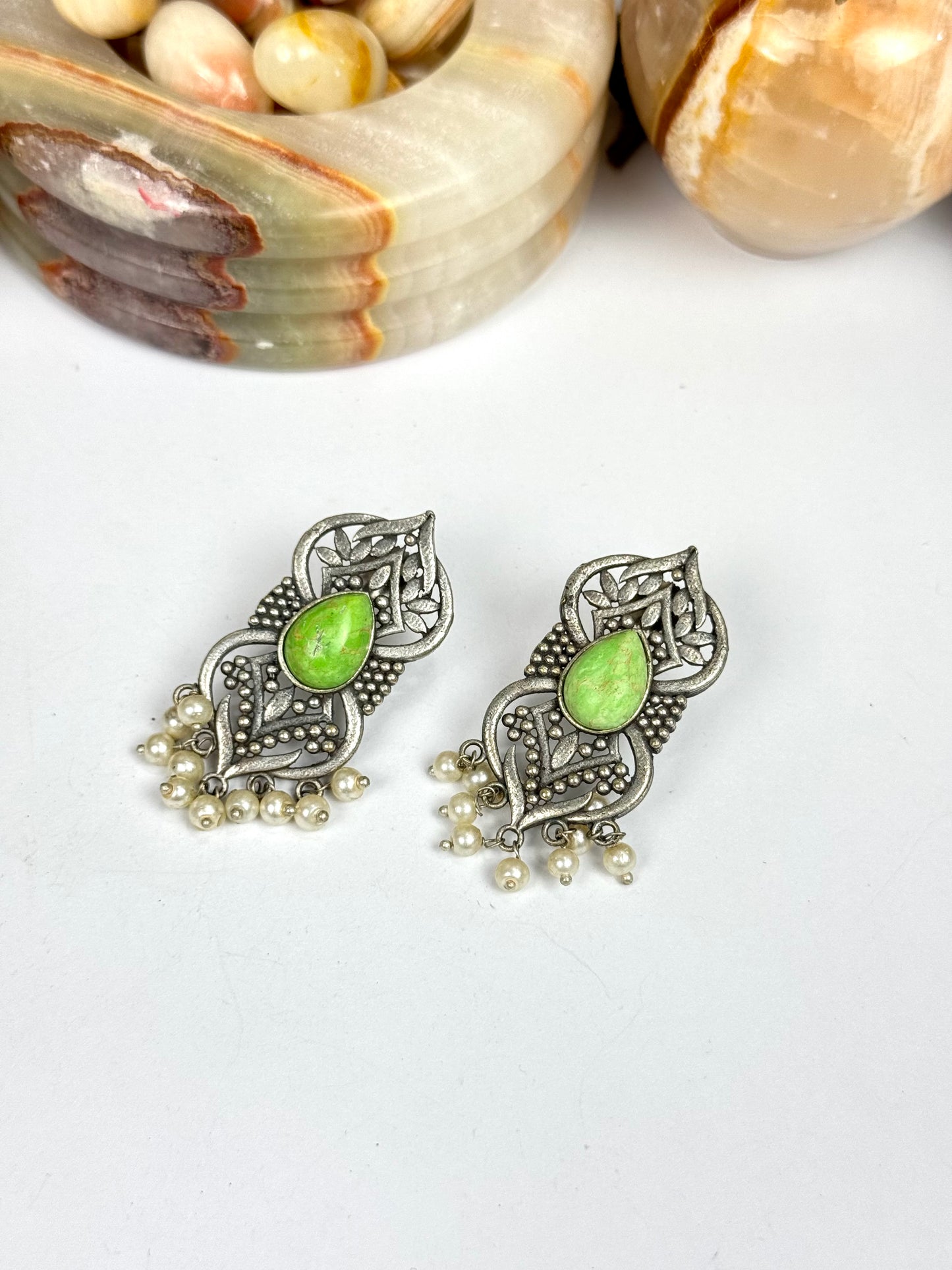 Premium Brass made Oxidised Earrings