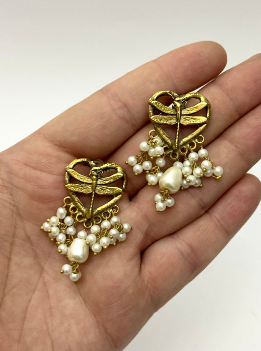 Tribal Beetle Earrings