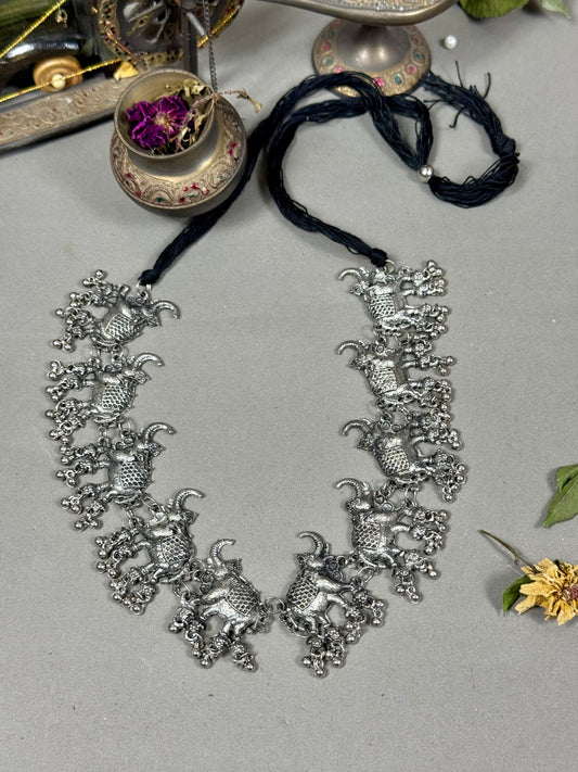 Oxidised Dil-e-Nazneen Mala