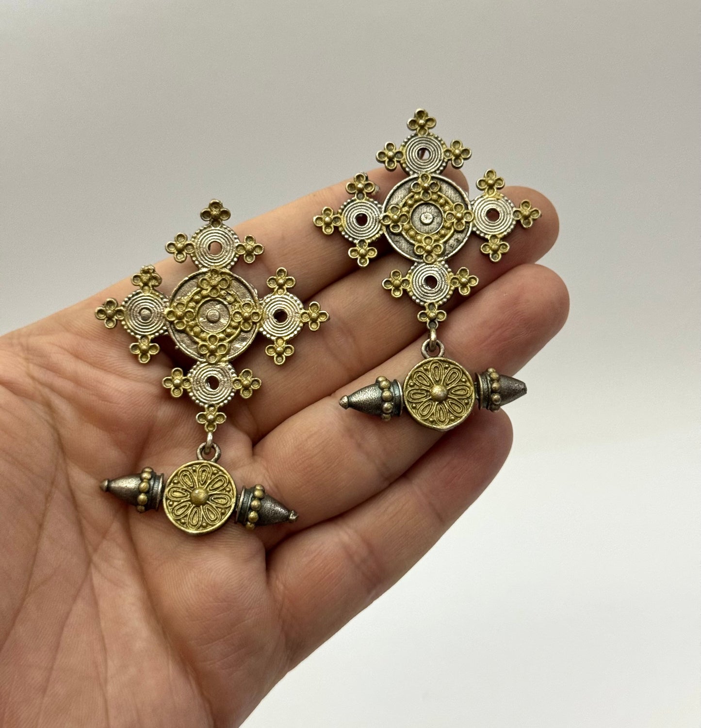 Brass made Premium Oxidised Earrings