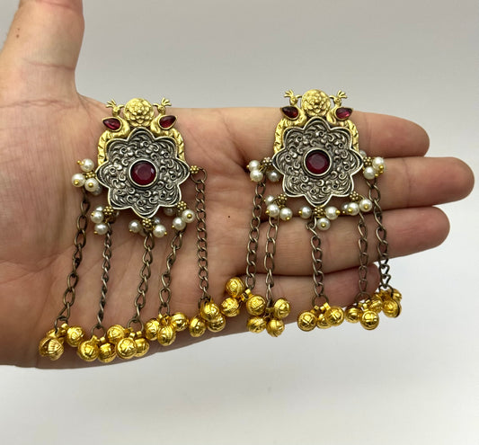 Premium Brass made oxidised Designer Earrings