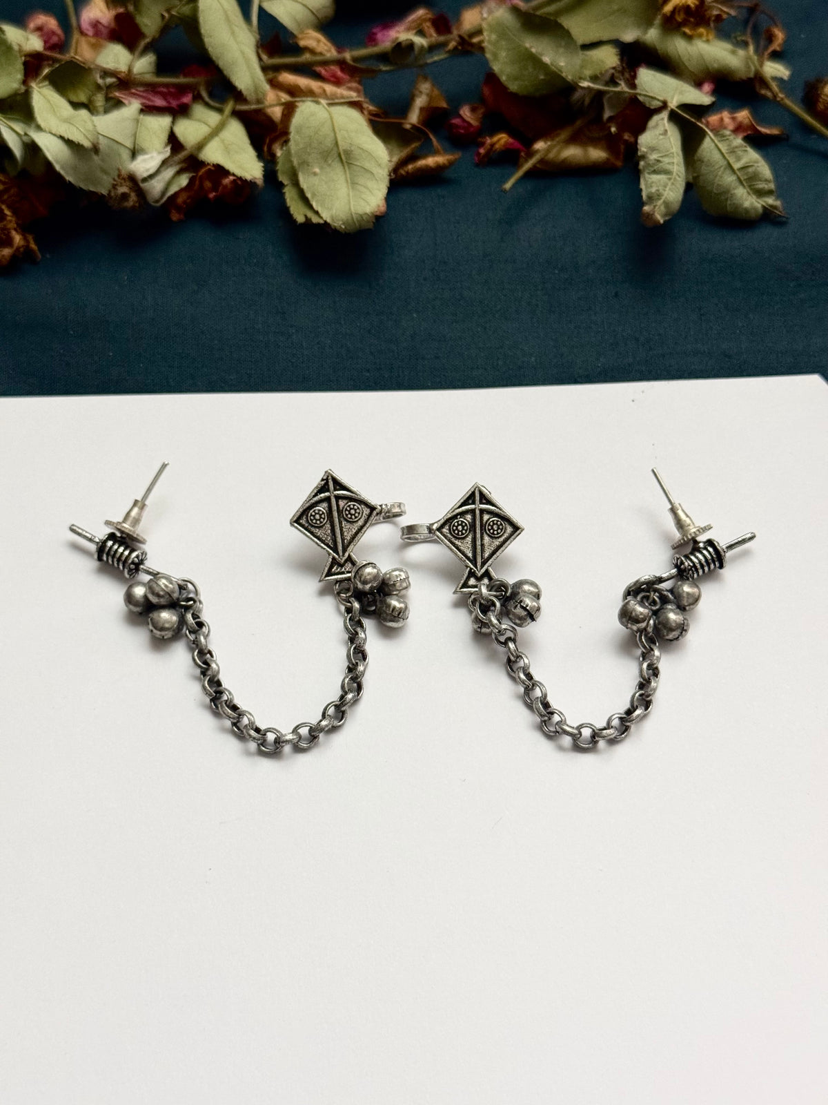 Premium Brass made Oxidised Basand Earcufs