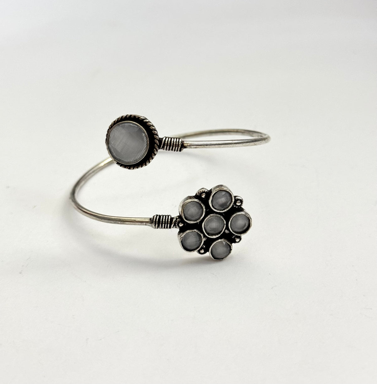Oxidised openable Bangle