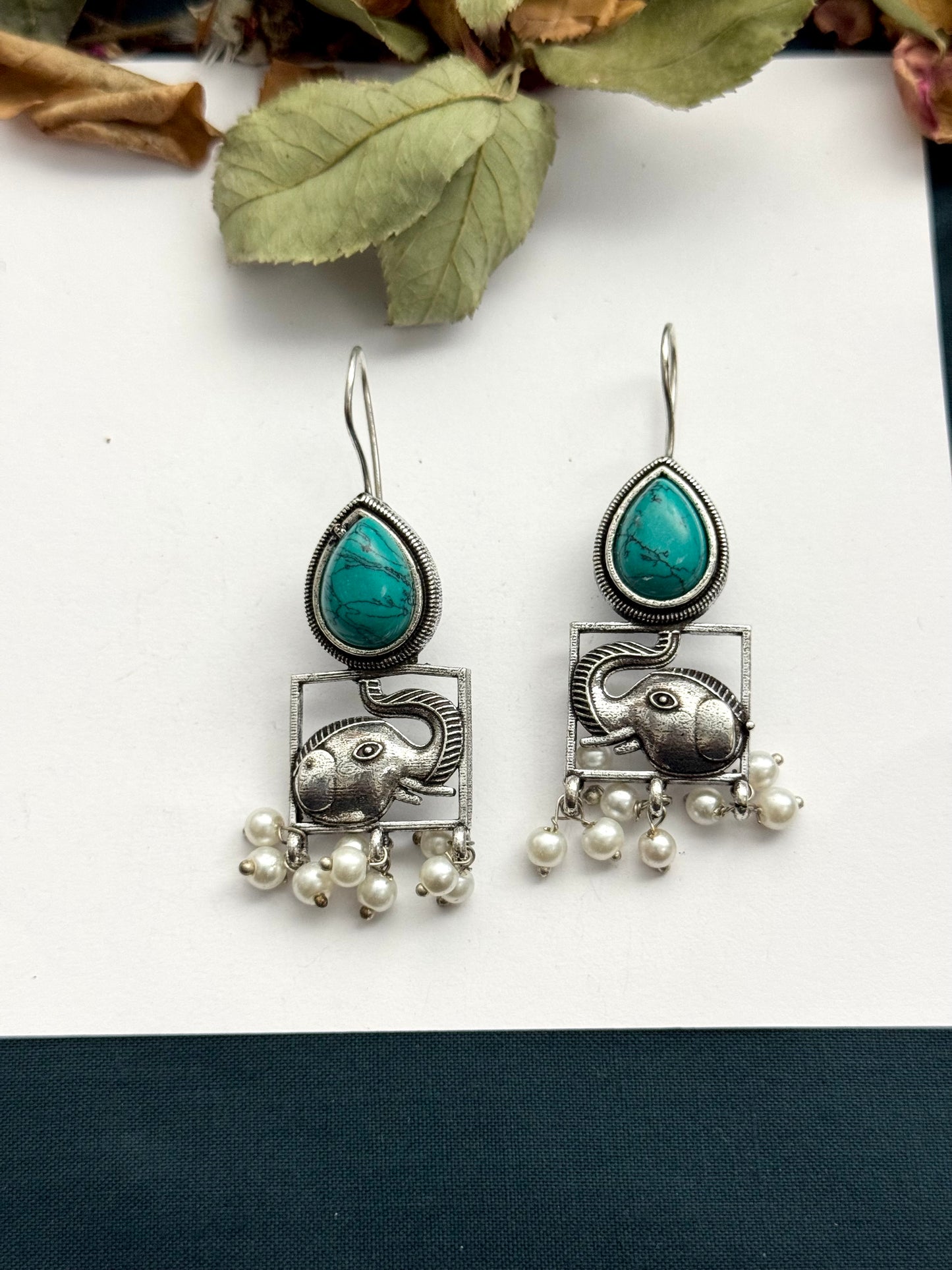 Premium brass made Oxidised Earrings