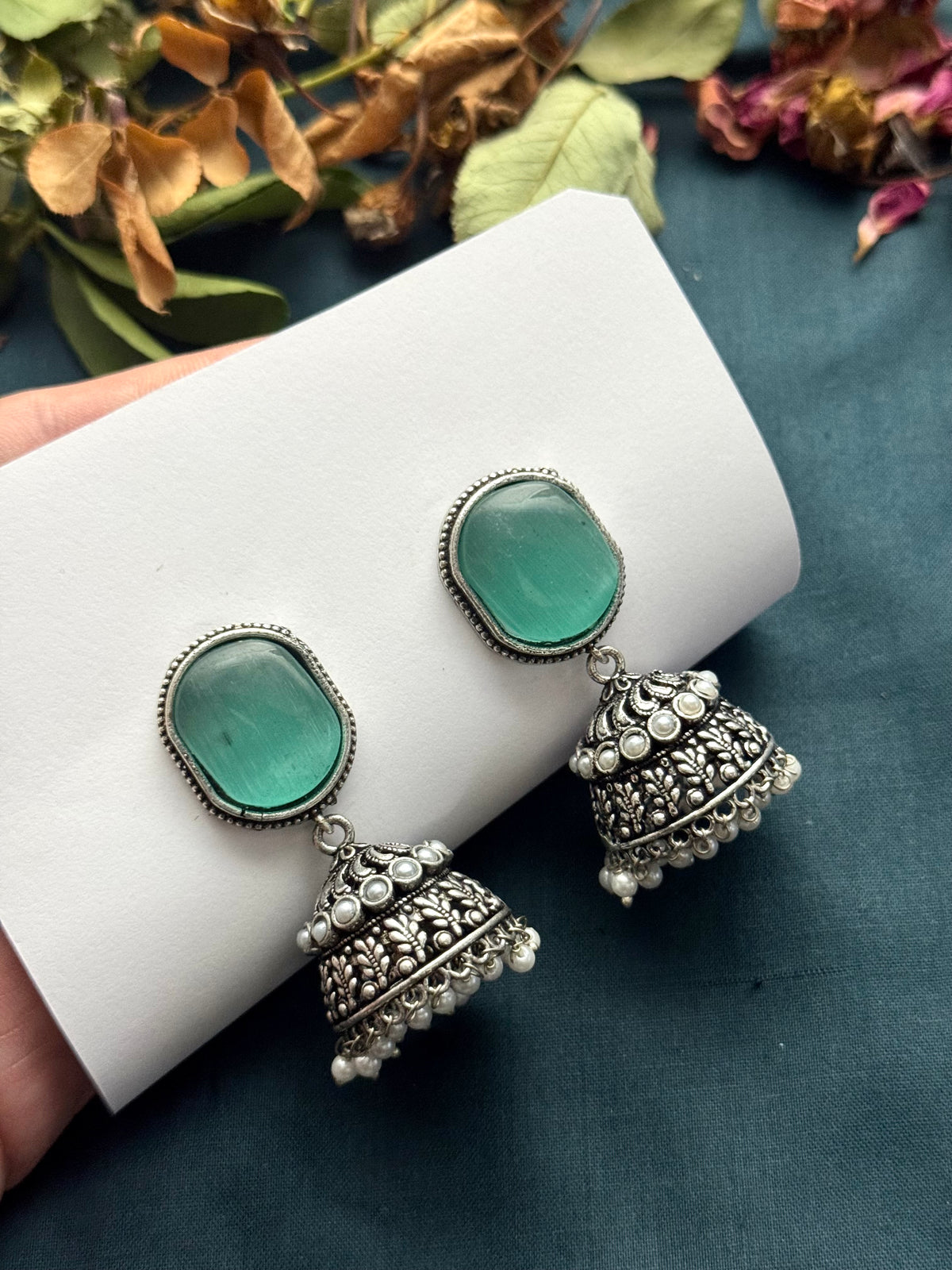 Premium Brass made Oxidised jhumka