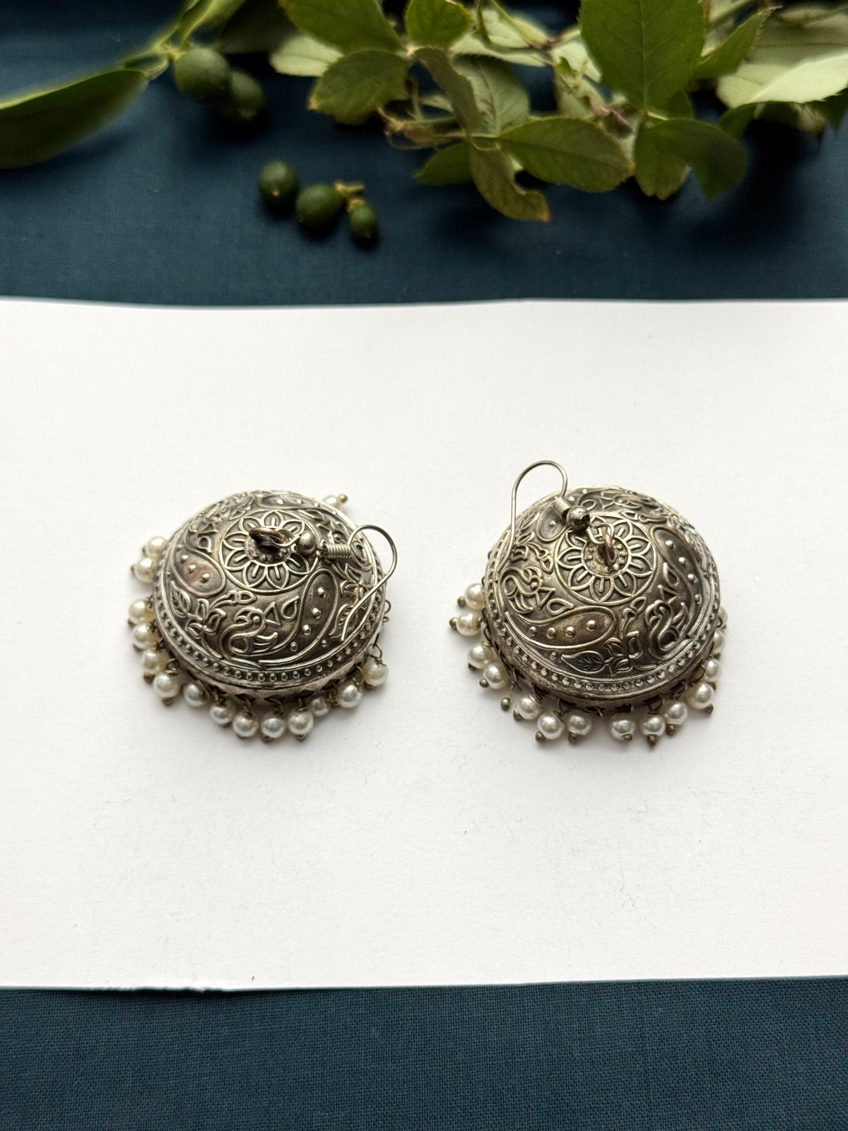 Premium Brass made Oxidised jhumka