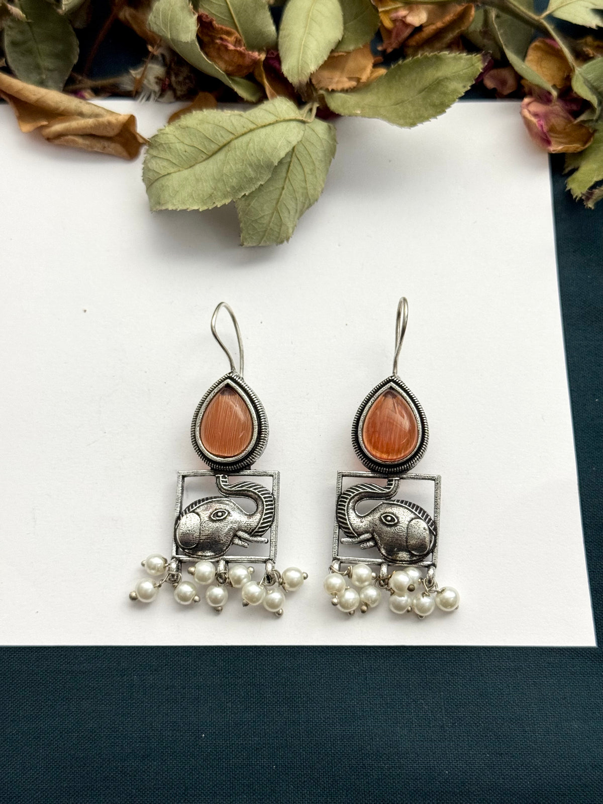 Premium brass made Oxidised Earrings