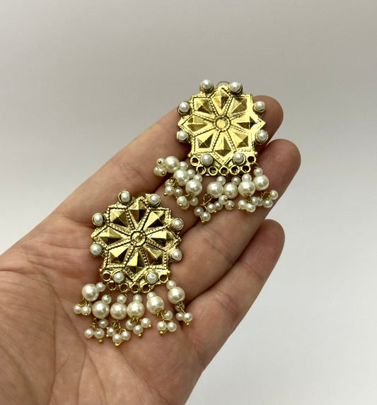 Tribal Flower Earrings