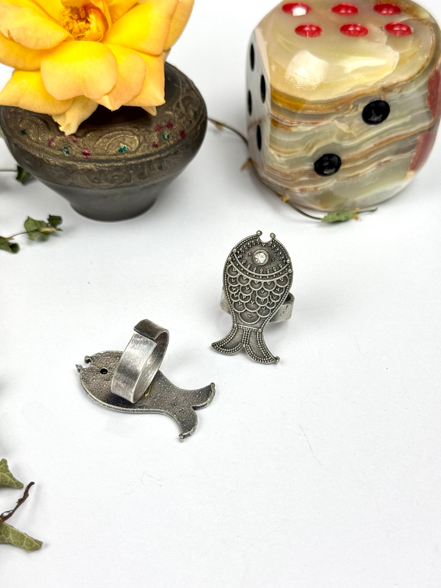 Premium Oxidised Brass made Adjustable Ring