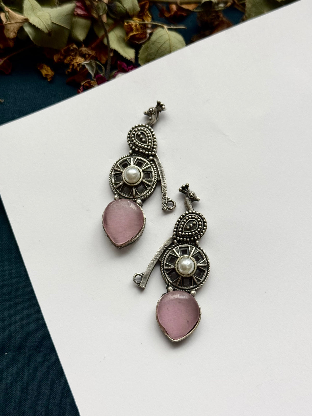 Premium oxidised Brass made Bird Earrings