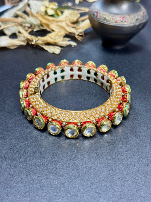 Rajwadi Openable Kundn Bangle