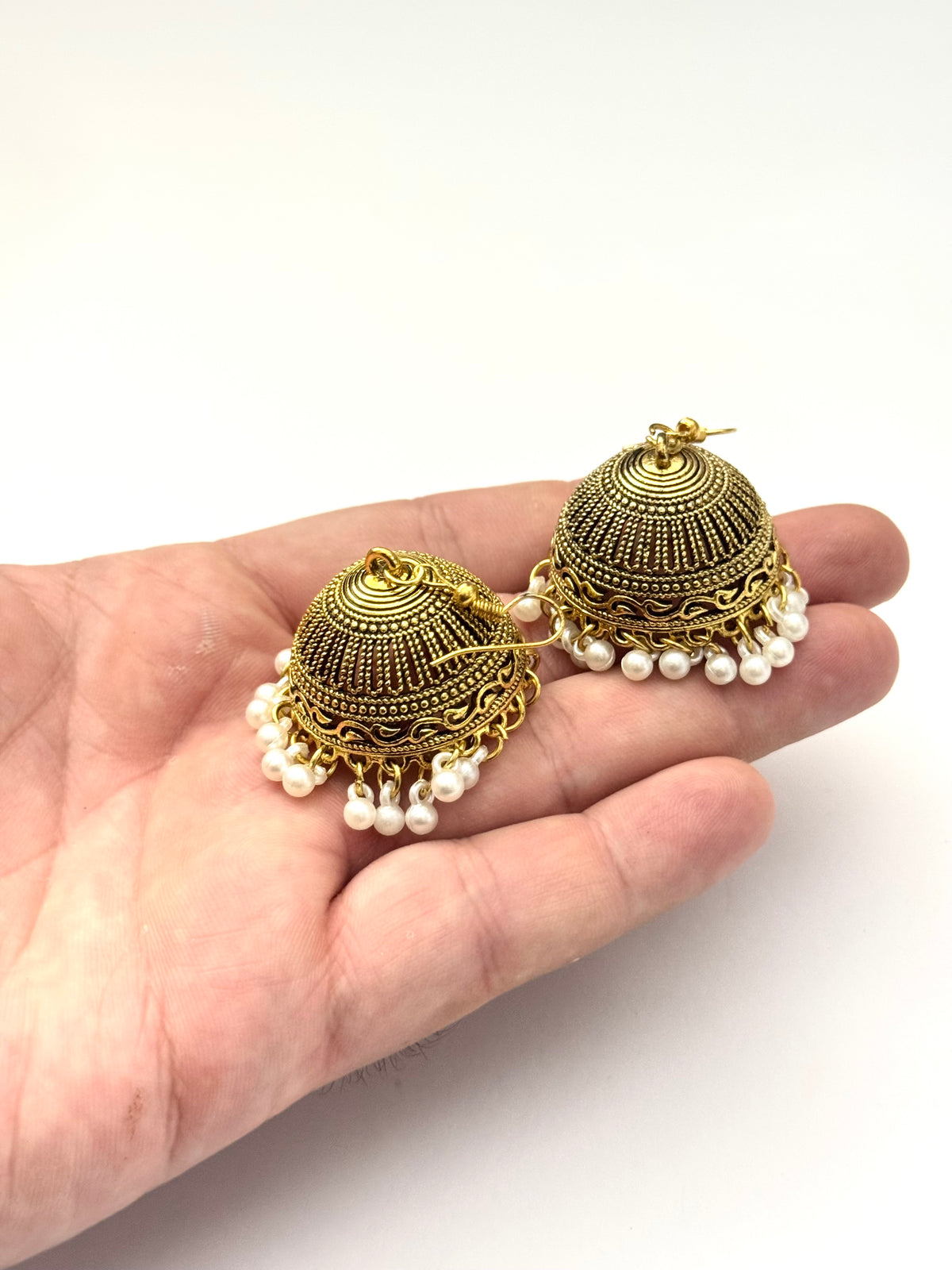 Oxidised medium jhumki