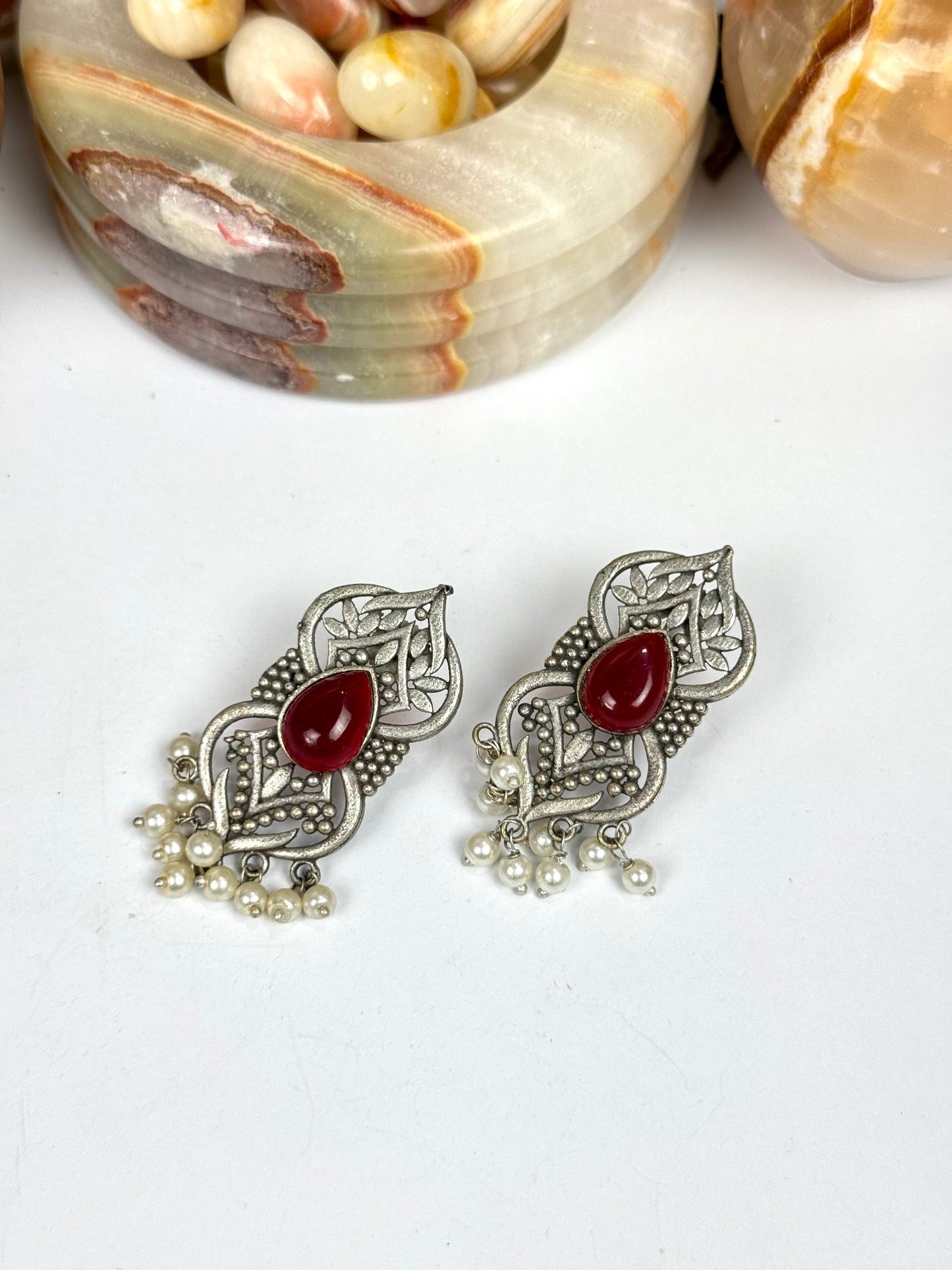 Premium Brass made Oxidised Earrings