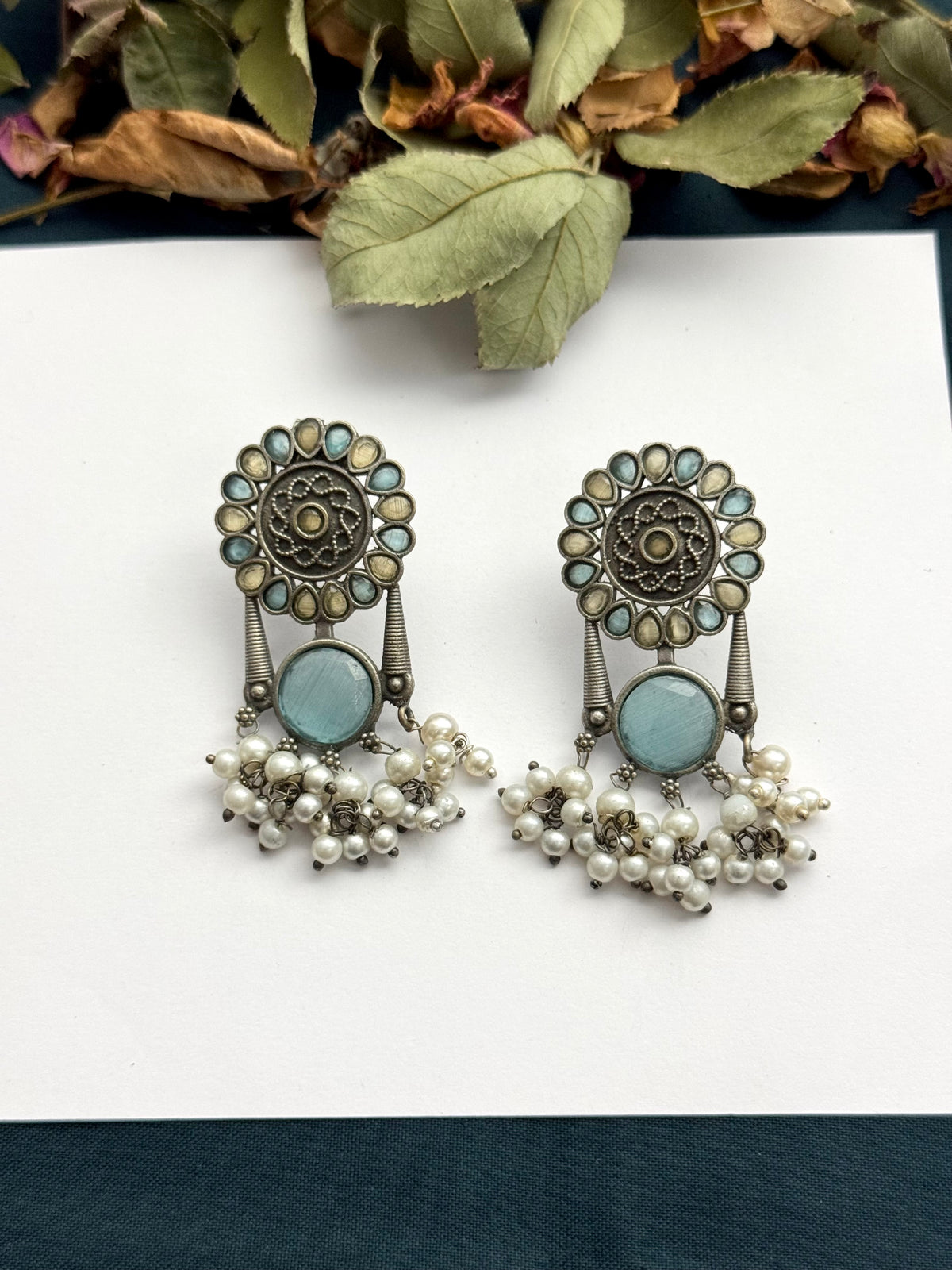 Premium Brass made Oxidised Earrings