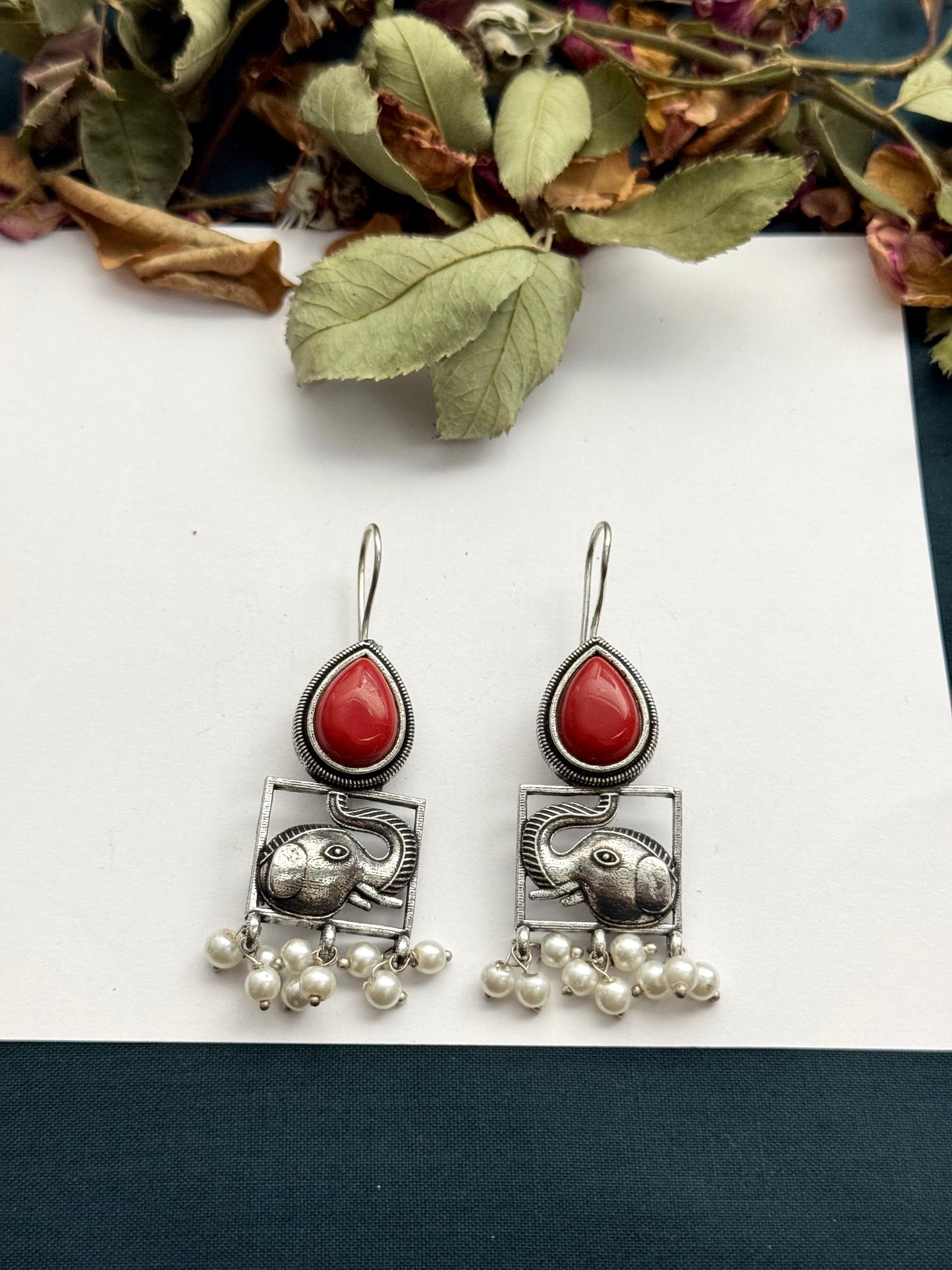 Premium brass made Oxidised Earrings