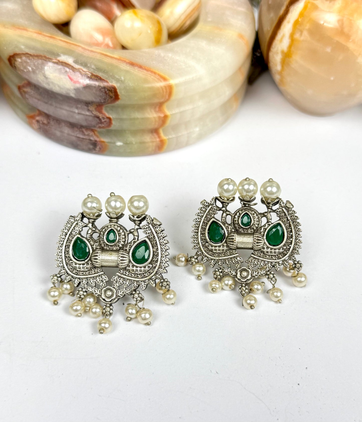 Premium Brass made Oxidised Earrings