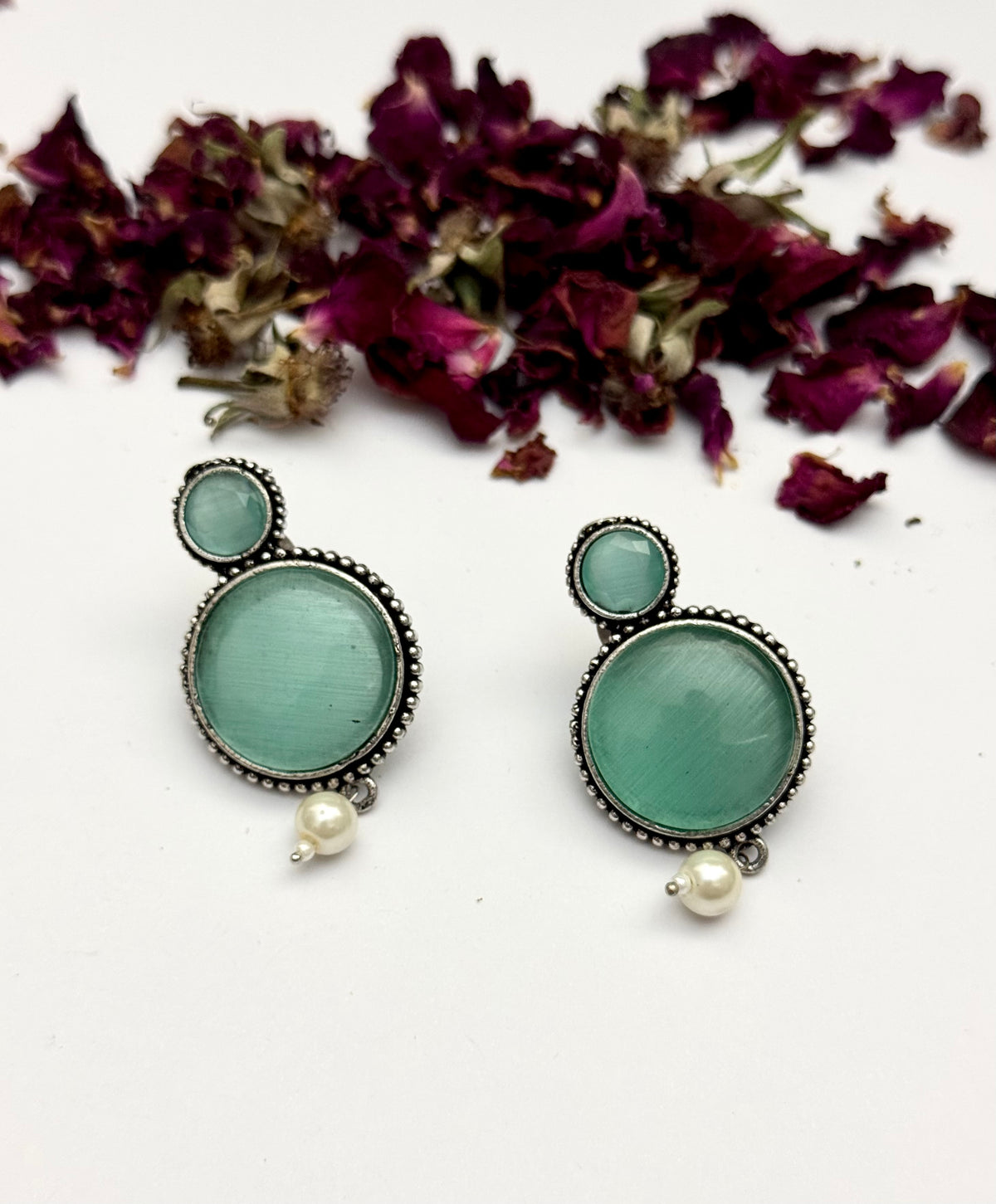 Premium oxidised brass made Candy Earrings