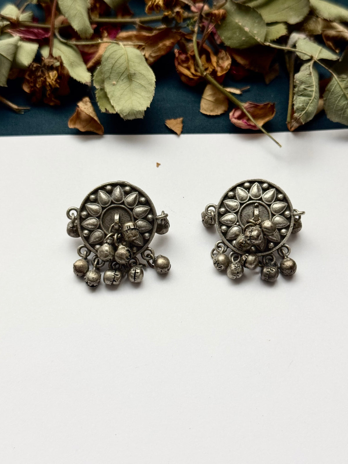 Premium Brass made Oxidised Rania Earrings