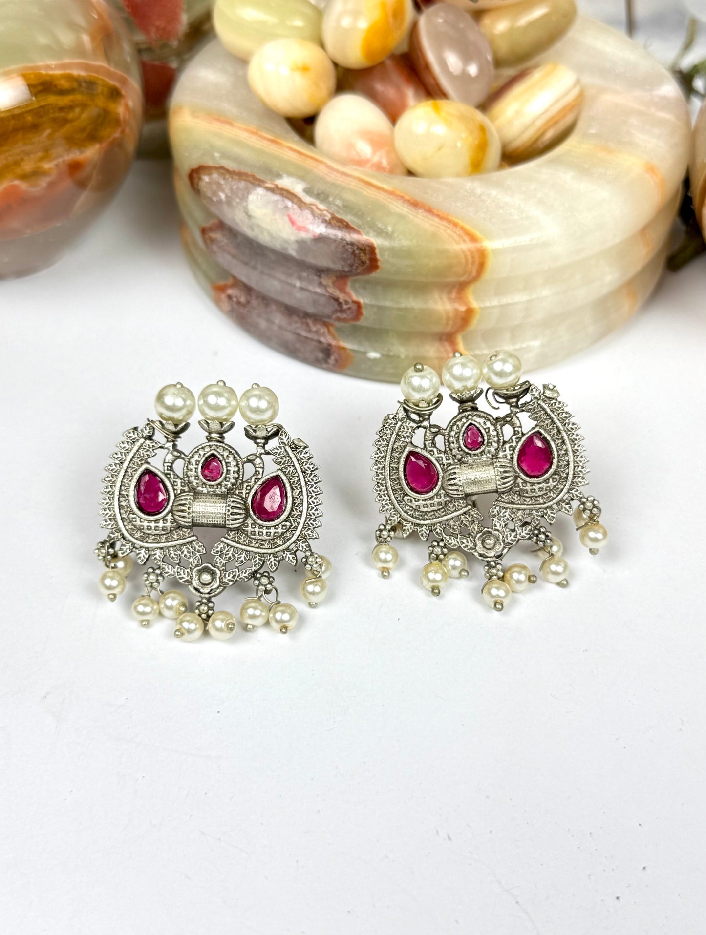 Premium Brass made Oxidised Earrings