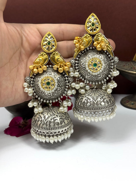 Premium Oxidised Maria Jhumka
