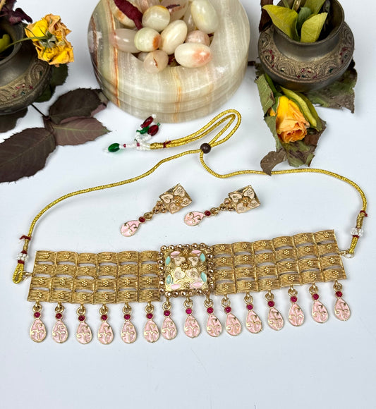 Rajwadi Rani Choker set