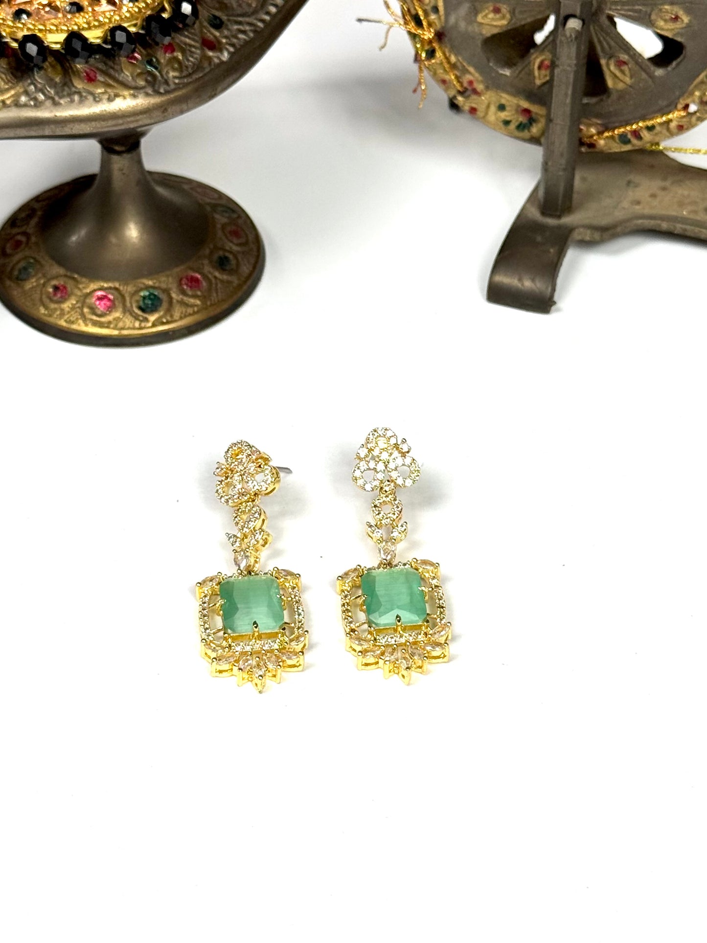 American Diamond 1 karat Earrings