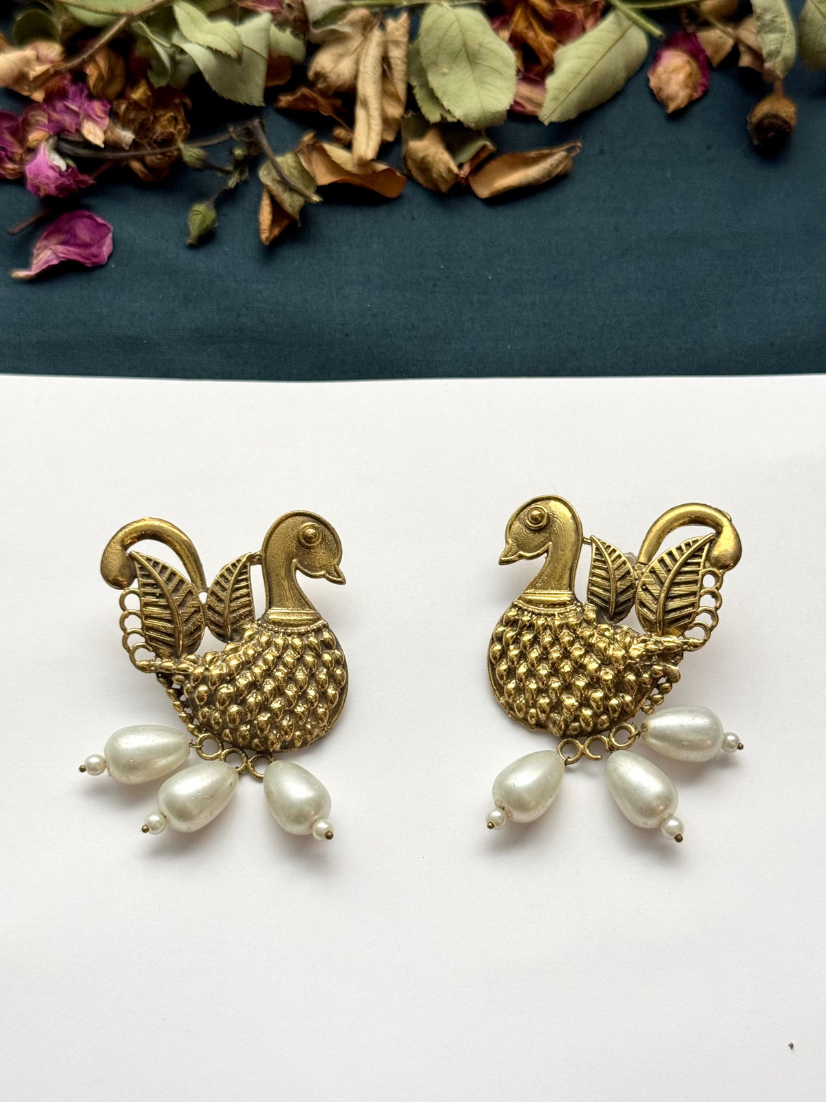 Boho Tribal Statement Khushi Earrings | Antique Finish Ethnic Drop Earrings for Women