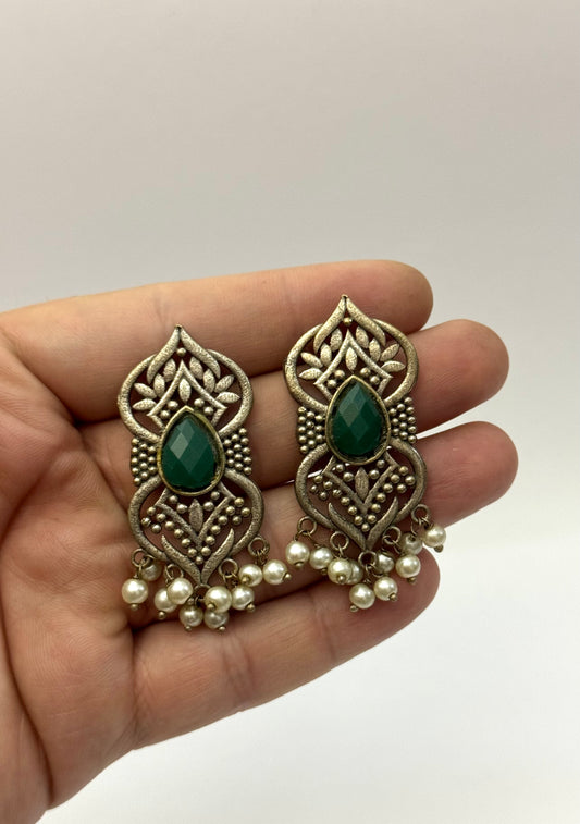 Premium Brass made Oxidised Earrings