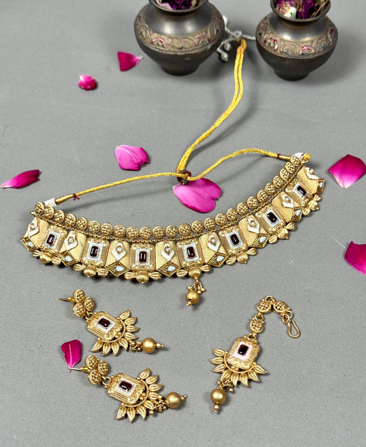 Rajwadi Choker set