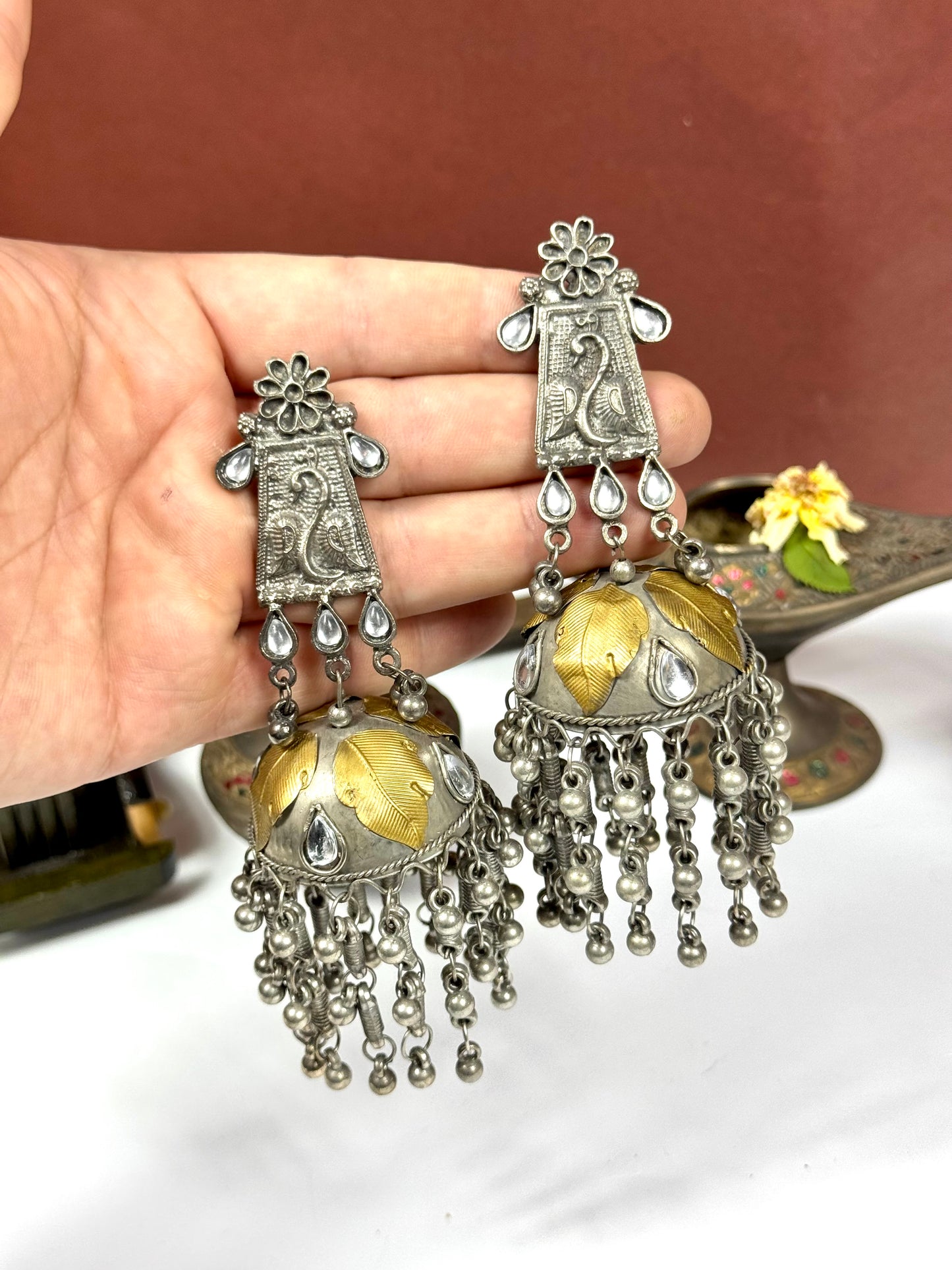 Oxidised Falak Jhumka