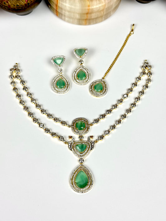 American Diamond 1karat Necklace set