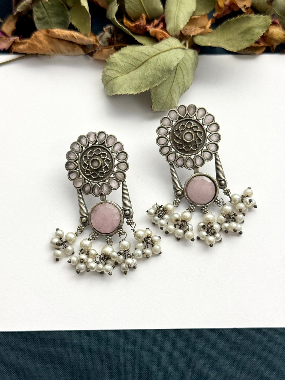 Premium Brass made Oxidised Earrings